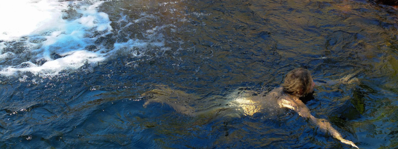 Swimming in water holes