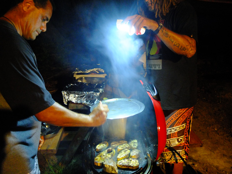 Christmas barbeque in Fiji