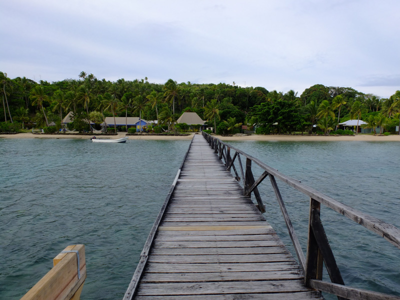 Pier on the nicer side of Nananou-i-ra Island